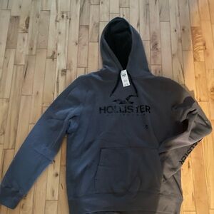 Hollister Men's dark gray Hoodie new